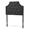 Baxton Studio Mars Modern Dark Grey Twin Size Headboard 134-7257 - alternate 1